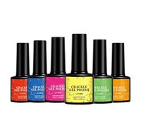 Vernis À Ongles En Gel - Lot De 6 Couleurs Craquelées, Finition Anti-éclats, Haute Performance, Longue Tenue, Application Facile, Texture Lisse, Kit De Beauté Prêt Pour Le Salon | Les Essentiels Du Na