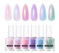 Vernis à ongles en gel perlé | Gel de ongles durable - ensemble de couleurs de manucure à séchage rapide pour les filles, le produit de dessin de ongles à paillettes