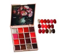 Vernis à ongles en gel solide - Couleurs brillantes et mates, séchage rapide | Vernis à ongles crème 16 couleurs, vernis à ongles professionnel, durable et résistant aux éclats, vernis gel longue duré