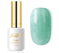 Vernis à ongles en gel vert bleu, imtiti 1 pcs 15 ml de couleur aigue-marine Faire tremper l'ongle polonais en gel à ongles de longue durée Art Starter Manucure Salon Diy à la maison