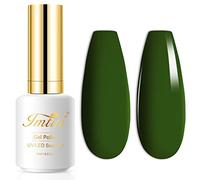Vernis à ongles en gel vert, imtiti 1 pcs 15 ml de couleur vert foncé émeraude S'imprégner de l'ongle de longue durée Gel polonais nail art starter manucure salon bricol
