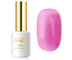 Vernis à ongles en gel violet, imtiti 1 pcs 15 ml de couleur de paillettes violet.LED LED LAND LANDE GEL GEL POSTIS Nail Art Starter Manucure Salon DIY À la maison