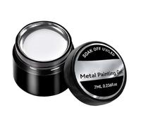 Vernis à ongles en métal - Vernis à ongles gel argenté - Vernis à ongles réfléchissant très brillant - Vernis à ongles en gel métallique - Accessoire de manucure pour femmes et filles - Couleur