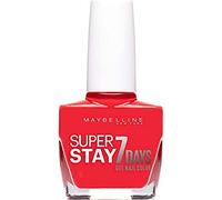 Gemey Maybelline Vernis à ongles Superstay 7 jours Effet gel Teinte 490 Hot Salsa Rouge
