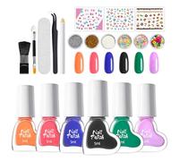 Vernis à Ongles Gel | 1 Kit de Fournitures pour Loisirs Créatifs Femmes,Vernis À Ongles Pour Filles | pour Mère Petite Amie Épouse Salon à la Maison Rassemblement Plage Voyage Rencontres Déplacement