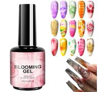 Vernis à ongles gel - 15 ml - UV LED transparent - Effet de diffusion de la couleur - Amélioration du style du bout des doigts - Finition lisse - Solution de couche de finition pour le busine