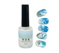Vernis à ongles gel - 15 ml - Vernis à ongles ondulé durable et brillant - Couche protectrice pour l'extérieur, l'école, le travail, les voyages, la maison, la sœur, la fille