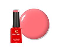 Vernis à ongles gel Bluesky, Corail néon rose - A074, brillant, durable, résistant aux puces, 5 ml (nécessite du séchage sous lampe LED UV)