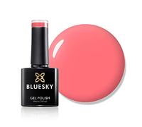 Bluesky Bluesky Gel Polish, Rose Neon Coral, A74, 10 ml, Gel Solble Nail Rolir, Pink, Red, Orange, Neon (durcissant sous UV / LED lampe requrid) Pack (X)