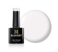 Vernis à ongles gel Bluesky, crème, 80501, blanc, durable, résistant aux puces, 10 ml (nécessite du séchage sous lampe LED UV)