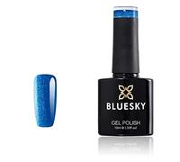 Vernis à ongles gel Bluesky, Ocean Tropical YYF03, paillettes bleues, longue durée, résistante aux puces, 10 ml (nécessite du séchage sous lampe LED UV)