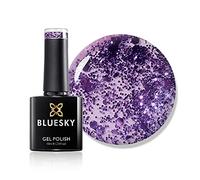 Vernis à ongles gel Bluesky, Purple Diamond DC004, paillettes, longue durée, résistante aux puces, 10 ml (nécessite du séchage sous lampe LED UV)
