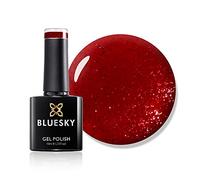 Vernis à ongles gel Bluesky, Red Glimmer A001, rouge vif, durable, résistant aux puces, 10 ml (nécessite du séchage sous lampe à LED UV)