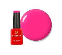 Vernis à ongles gel Bluesky, rose choquant - Neon12, rose, brillant, durable, résistant aux puces, 5 ml (nécessite du séchage sous lampe LED UV)