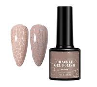 Vernis à ongles gel craquelé - Couche de finition craquelée facile à décoller, à faible odeur adaptée aux bébés | Manique pour filles de 7ml, fournitures d'ure, décorations d'ongles, couleur à b