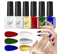 Vernis À Ongles Gel De Noël | Séchage Rapide 6 Couleurs | Gel Christmas Longue Tenue - Pour Manucure Fête à la Maison Voyage Mariage Spa Soins Soirée