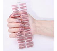 Vernis à ongles gel facile à appliquer - Couverture complète - Pas besoin de lampe - Manucure à domicile - Essentiel pour un usage domestique - Motifs d'ongles tendance