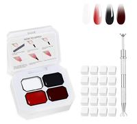 Vernis à ongles gel ombré - Avec 100 éponges à ongles et stylo de préhension - Convient pour les salons et la famille - (B11)