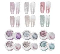 Vernis à Ongles Gel Pailleté | 6 Pièces Vernis Gel UV Scintillant,Accessoires de Manucure et Soin pour Femmes et Jeunes Filles