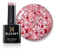 Vernis à ongles gel pailleté - ESTAMPILLE - Rouge pailleté - Séchage sous lampe UV/LED - Tenue 14 jours