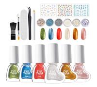 Vernis à ongles gel pour doigts - 1 ensemble de cosmétiques de manucure - Vernis à ongles en gel, pour mère, petite amie, épouse, salon, mariage, réunion, plage, voyage, rendez-vous galant