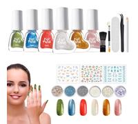 Vernis à ongles gel pour les ongles, 1 kit de bricolage pour vernis à ongles à séchage rapide | Pour mère, amie, salon, mariage, réunion, voyage, rendez-vous, trajet