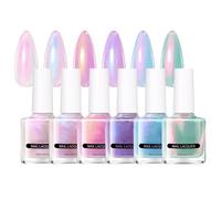 Vernis à ongles nacrés, vernis à ongles en gel perlé | Ensemble de vernis à ongles chatoyant,Couleurs de ongles secs rapides pour les femmes filles, produits de dessin de manucure