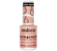 Vernis à Ongles NutriColor, Finition Brillante, Tenue Longue Durée, Respirant, Couleur NC11 Rose d'Andreia 10.5ml - Nail Art DIY, Vegan et Non Testé sur les Animaux, Soin + Couleur en une Étape