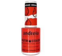 Vernis à Ongles NutriColor, Finition Brillante, Tenue Longue Durée, Respirant, Couleur NC16 Rouge d'Andreia 10.5ml - Nail Art DIY, Vegan et Non Testé sur les Animaux, Soin + Couleur en une Étape