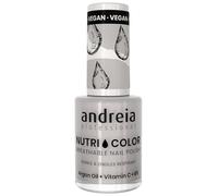 Vernis à Ongles NutriColor, Finition Brillante, Tenue Longue Durée, Respirant, Couleur NC3 Gris d'Andreia 10.5ml - Nail Art DIY, Vegan et Non Testé sur les Animaux, Soin + Couleur en une Étape