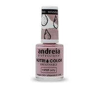 Vernis à Ongles NutriColor, Finition Brillante, Tenue Longue Durée, Respirant, Couleur NC5 d'Andreia 10.5ml - Nail Art DIY, Vegan et Non Testé sur les Animaux, Soin + Couleur en une Étape