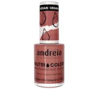 Vernis à Ongles NutriColor, Finition Brillante, Tenue Longue Durée, Respirant, Couleur NC9 Rose d'Andreia 10.5ml - Nail Art DIY, Vegan et Non Testé sur les Animaux, Soin + Couleur en une Étape