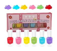 Vernis À Ongles Pour | 6 Pièces Séchage Rapide Décollable | Set De Vernis À Ongles Pour Filles - Pour Fille Fête Maison Salon Mariage Voyage Rencontres Navette Débutants