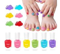 Vernis À Ongles Pour - Manucure À Base D'eau Pelable 6 Pièces | Gel Vernis À Ongles | Verni À Onles Non Irritant Pour, Adolescents, Maison, Salon, Mariage, Voyage, Rendez-vous, Dépla