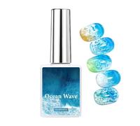 Vernis à Ongles - Séchage Rapide Vagues Marines Outils Manucure - Gel de Vernis Blanc - Pour Femmes Filles Salon Maison Fête Mariage Séance Photo Anniversaire