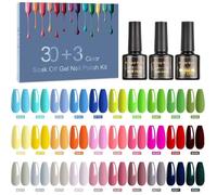 Vernis à ongles semi-permanent - ZUUKO - 33 pièces - UV LED - 30 couleurs vibrantes - Base et top coat inclus - 8ml