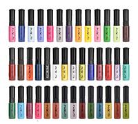 Vernis à ongles Stamping, 7ml, noir blanc or multicolore, 41pcs