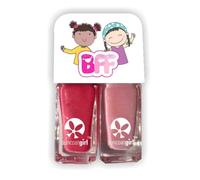 Vernis à ongles - SUNCOATGIRL - Duo BFF Sweeties - Rose Vif - Rose Pale Pailleté - 2x5 ml