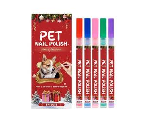 Vernis à ongles sûr pour chien - Ensemble imperméable à séchage rapide, kit pour peindre les pattes des animaux de compagnie, couleurs vives pour le toilettage, paquet de style non toxique