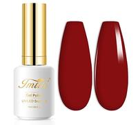 Vernis à ongles UV, brique rouge, gel, pour lampe à ongles UV, durable, pour manucure, séchage nécessaire sous lampe UV