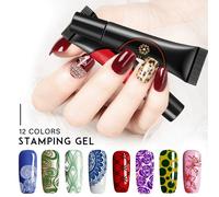 Vernis À Ongles Uv Néon Semi Permanent Led, Gel D'estampage Hybride, Laque À Tremper Pour Plaque De Nail Art, 8ml