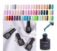 Vernis À Ongles Uv Semi Permanent Arc En Ciel, Gel À Paillettes Colorées, Hybride, Pour Nail Art, Tout Pour La Manucure
