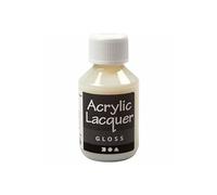 Creotime vernis acrylique 100 ml transparent, brillant Transparent G