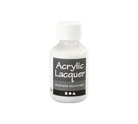Creotime vernis acrylique 100 ml transparent, résistant aux intempéries Transparent G