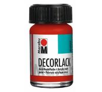 Vernis acrylique Marabu "Decorlack" rouge géranium 15 ml en pot