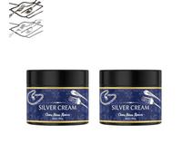 Vernis argenté pour argenterie, anti-ternissement Silver Cleaner. (2PCS) | Redonne l'éclat au plaqué argent et à l'argent massif, pâte restauratrice, vernis et nettoyant argent professionnel.