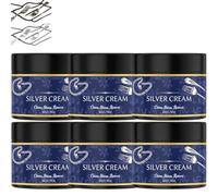Vernis argenté pour argenterie, anti-ternissement Silver Cleaner. (6PCS) | Redonne l'éclat au plaqué argent et à l'argent massif, pâte restauratrice, vernis et nettoyant argent professionnel.