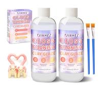 Vernis Argile Autodurcissante 200ml - Scellant pour Pâte Polymère | Imperméable, Anti-Rayures & Anti-Fissures | Brillance Poterie Durable, Pour Poterie, Céramique, Bois et Plâtre