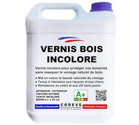 Vernis Bois Incolore - Codeve Bois - 5 L - Intérieur/extérieur - Pour Garder La Transparence Des Veines Du Bois Sans Les Masquer.