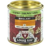 Vernis bois - LOUIS XIII - Chêne clair - 125 mL - Brillant - Résistant aux rayures